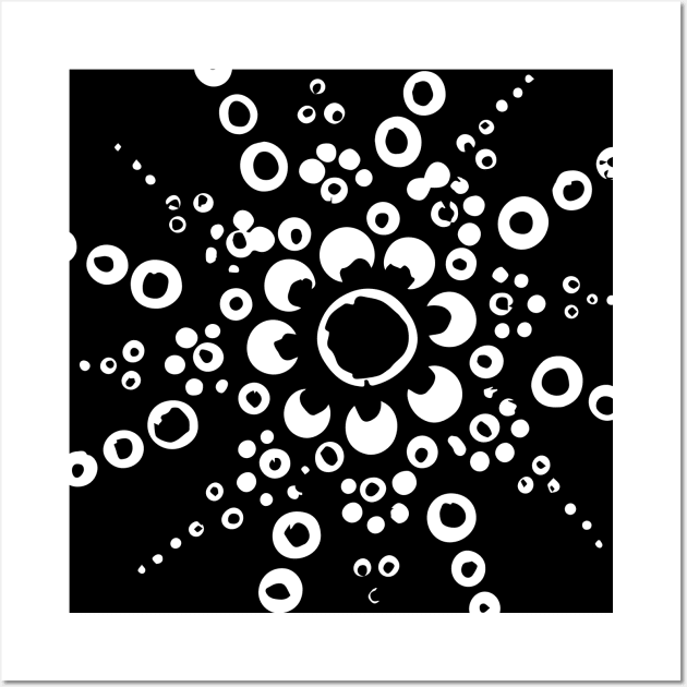 Dot Mandala - Painted by hand_Hand drawn Wall Art by Tilila